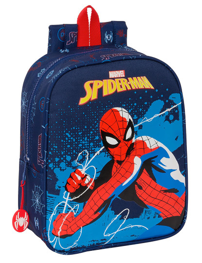 imagem de Bolsa infantil Homem-Aranha Neon Azul Marinho 22 x 27 x 10 cm1