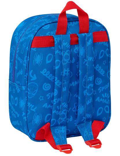 imagem de Mochila escolar Homem-Aranha Vermelho Azul Marinho 22 x 27 x 10 cm Modelo 3D2