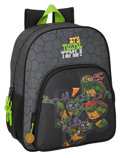 imagem de Mochila escolar Teenage Mutant Ninja Turtles preto cinza 32 x 38 x 12 cm1