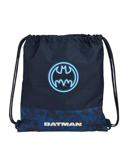 imagem de Mochila com Cordas Batman Legendary Azul Marinho 35 x 40 x 1 cm1