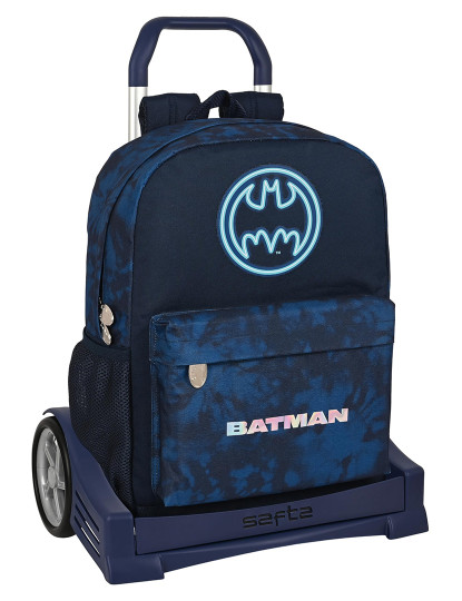 imagem de Mochila escolar com rodas Batman Legendary Azul marinho 32 x 43 x 14 cm1