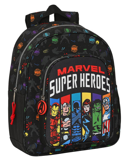 imagem de Bolsa infantil Os Vingadores Super heróis Preto (27 x 33 x 10 cm)1