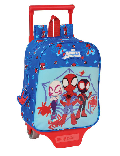 imagem de Mochila escolar com rodas Spidey Azul 22 x 27 x 10 cm1