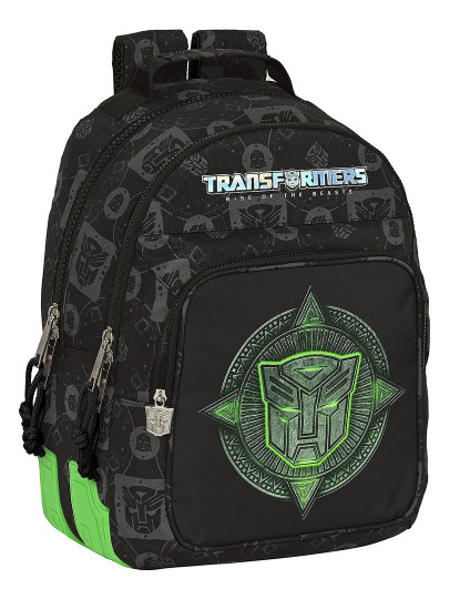 imagem de Mochila escolar Transformers preta 32 x 42 x 15 cm1