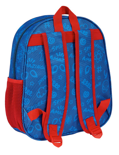 imagem de Mochila Escolar 3D Homem-Aranha Vermelho Azul Marinho 27 x 33 x 10 cm2