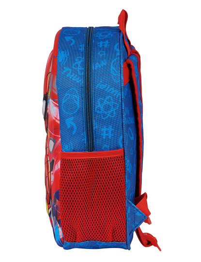 imagem de Mochila Escolar 3D Homem-Aranha Vermelho Azul Marinho 27 x 33 x 10 cm3