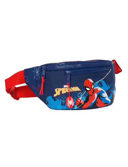 imagem de Bolsa de Cinto Homem-Aranha Neon Azul Marinho 23 x 12 x 9 cm1