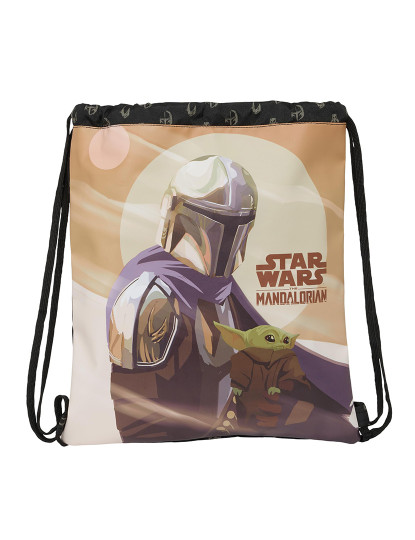 imagem de Mochila infantil The Mandalorian This is the way Preto 35 x 40 x 1 cm1