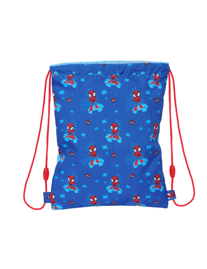 imagem de Mochila com Cordas Spidey Azul 26 x 34 x 1 cm2