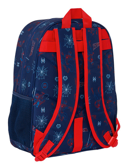 imagem de Mochila Escolar Homem-Aranha Neon Azul Marinho 33 x 42 x 14 cm2