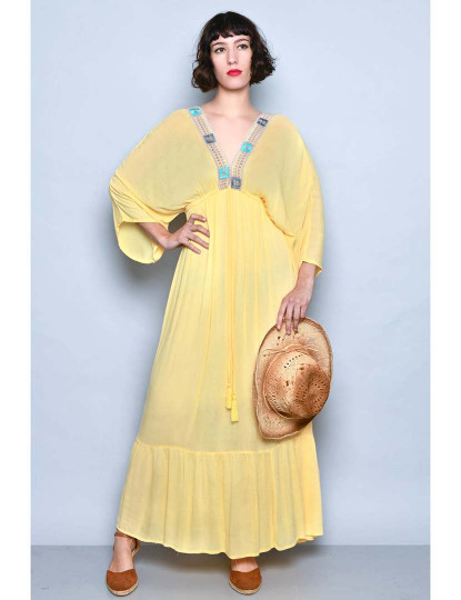 imagem de Vestido Senhora Amarelo1