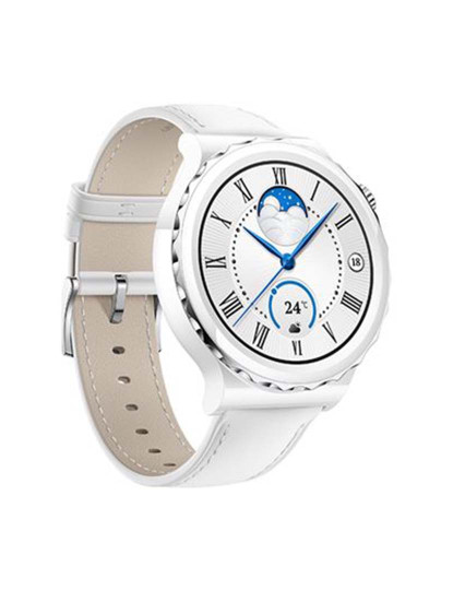 imagem de Huawei Watch GT 3 Pro Ceramic Mostrador: White Pulseira: Metal White Grau A1