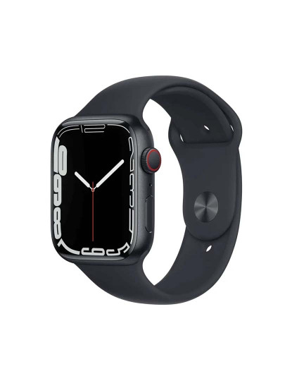 imagem de Apple Watch Series 8 45mm GPS+Cellular Aluminum Case Mostrador: Pulseira Preta: Sport Black Grau B1