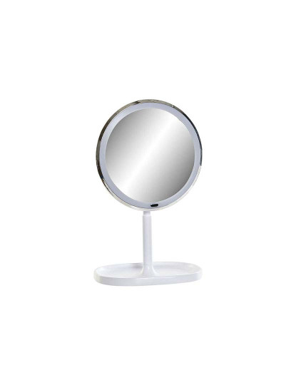 imagem de Espelho De Aumento Com Led Branco Plástico1