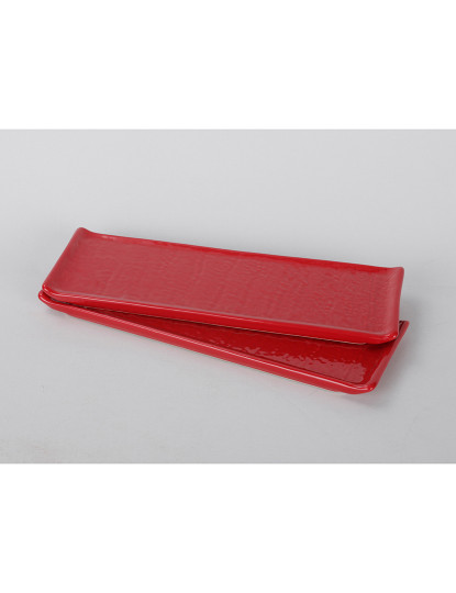 imagem de Conjunto de Pratos de Servir 2 peças Vermelho2