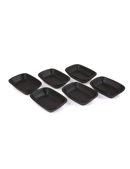 imagem de Conjunto de Travessas 6 peças Preto Fosco5