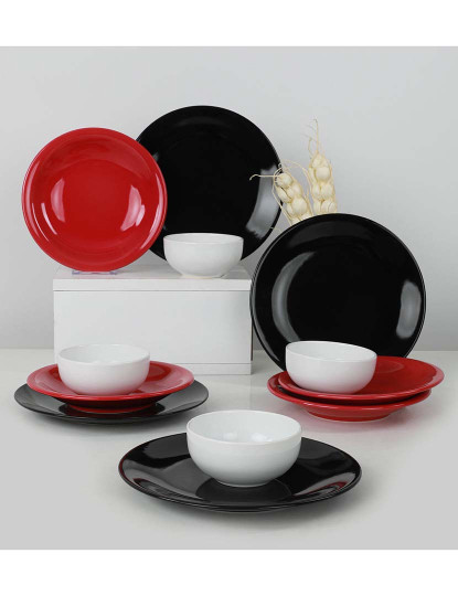 imagem de Conjunto de Jantar Multicor 12 peças1