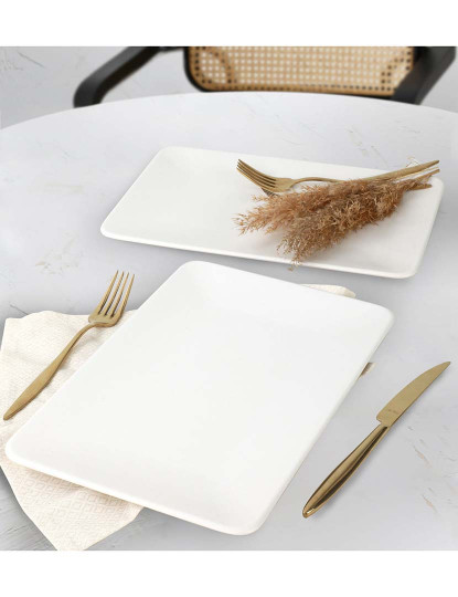 imagem de Conjunto de Pratos 2 Peças Branco2