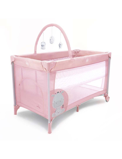 imagem de Cama de Viagem Duo Baby Girafa Rosa4