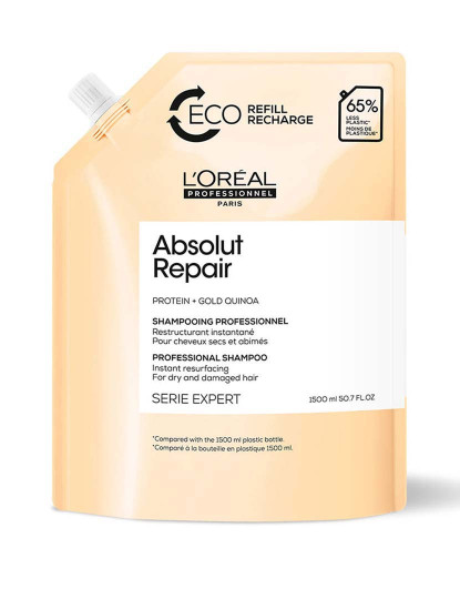 imagem de Absolut Repair Gold Shampoo Refill 1500 Ml1