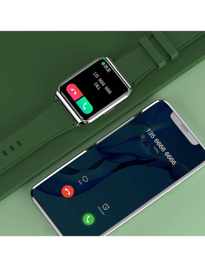 imagem de Smartwatch H60 com notificações de aplicações Verde7