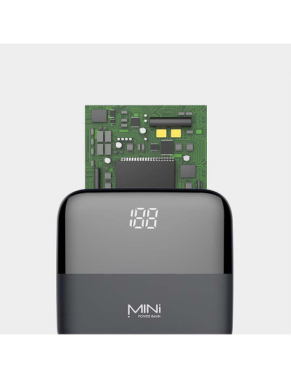 imagem de Mini Bateria Externa Portátil Powerbank 10.000mAh Preto5