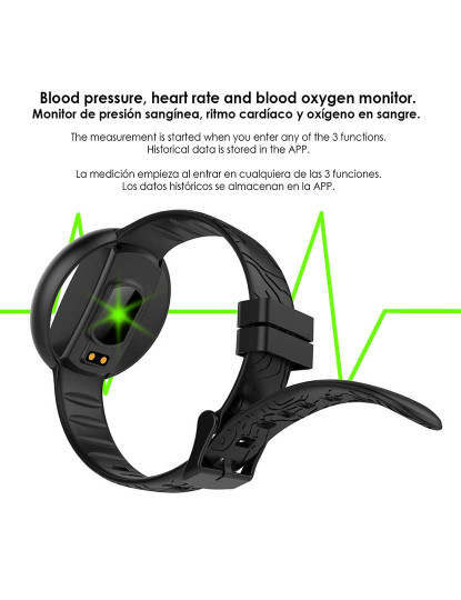 imagem de Smartband Multiesportiva E99 com Monitor de Frequência Cardíaca Rosa 3