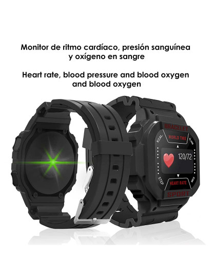 imagem de Smartband I3 com monitor de frequência cardíaca corrida e vôlei Preto2