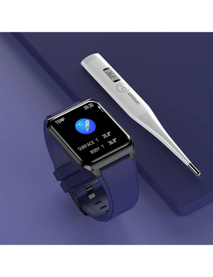 imagem de Smartwatch H60 com notificações de aplicações Dourado3