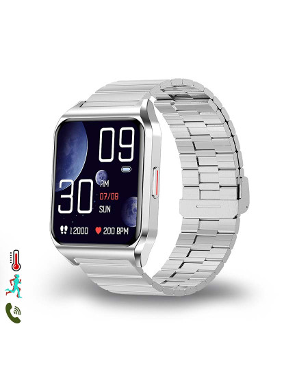 imagem de Smartwatch H60 com notificações de aplicações Prateado1