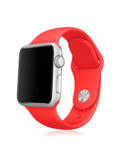 imagem de Bracelete silicone para Apple Watch 38mm Vermelho1