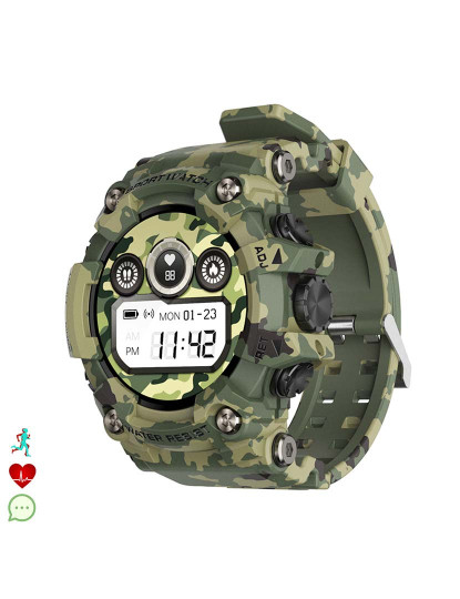 imagem de Smartwatch T6 Camuflado Verde1