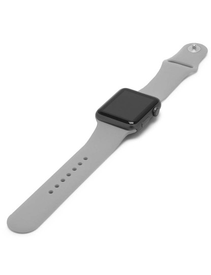 imagem de Bracelete Silicone Apple Watch 42MM/44MM Cinza cinza3