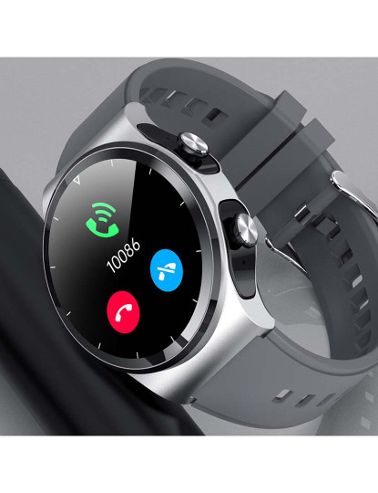 imagem de Smartwatch GT69 com auriculares Bluetooth 5.0 TWS integrados. Preto8