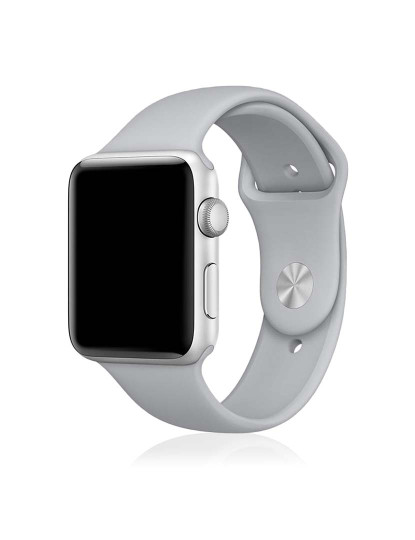 imagem de Bracelete Silicone Apple Watch 42MM/44MM Cinza cinza1