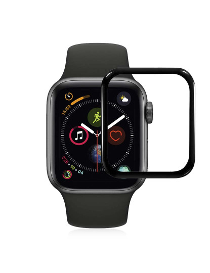 imagem de Protetor ecrã vidro temperado para Apple Watch 40mm Preto2