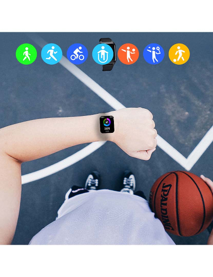 imagem de Smartwatch H60 com notificações de aplicações Dourado5