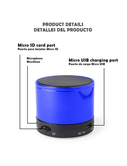imagem de Caixa de som compacta Martins Bluetooth 3 Azul2
