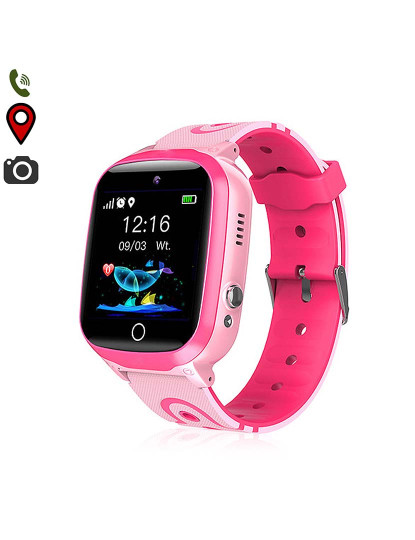 imagem de Smartwatch infantil Q13 localizador GPS + LSB + Wifi Rosa1