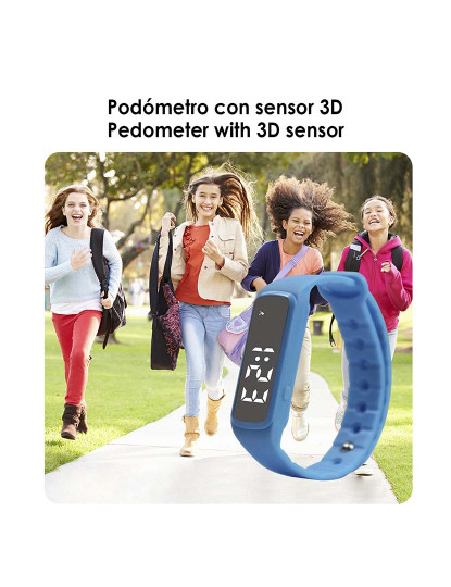 imagem de Smartband CD5 com termômetro pedômetro e monitor de sono Azul2