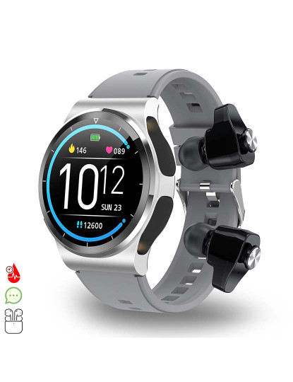 imagem de Smartwatch GT69 Com auriculares Bluetooth 5.0 TWS integrados1