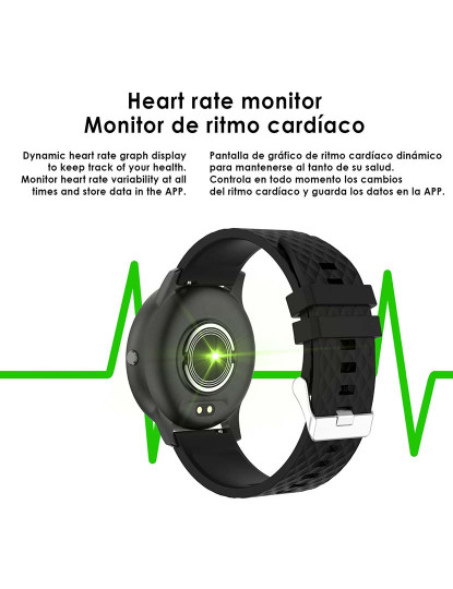 imagem de Smartband Multiesportiva H30 com Monitor de Frequência Cardíaca Azul7