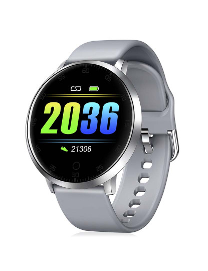 imagem de Smartwatch K12 com Monitor de Tensão Cardíaco cinza9