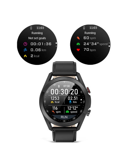 imagem de Smartwatch L19 com notificações de aplicações Preto7