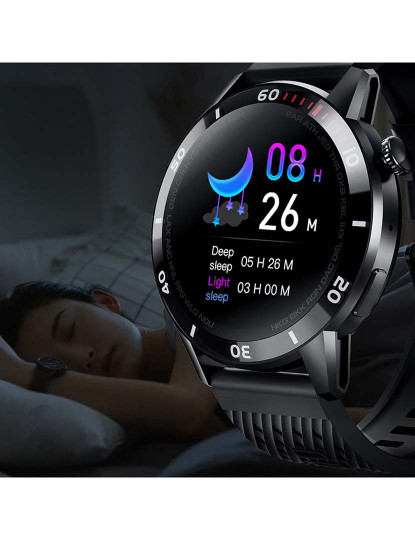 imagem de Smartwatch V93 com notificações no ecrã Preto7