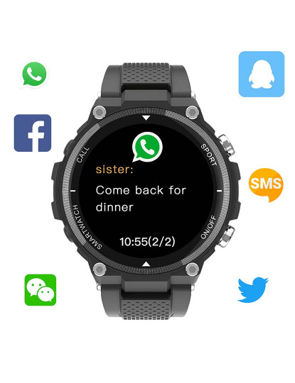 imagem de Smartwatch Q70 Pro com oxímetro Preto2