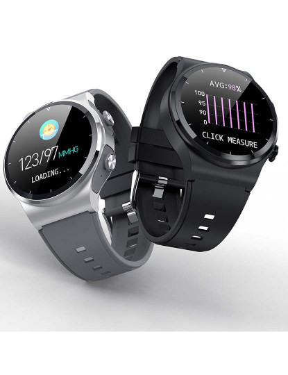 imagem de Smartwatch GT69 com auriculares Bluetooth 5.0 TWS integrados. Preto4