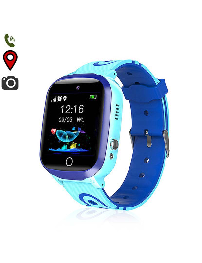 imagem de Smartwatch infantil Q13 localizador GPS + LSB + Wifi Azul1