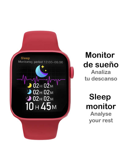 imagem de Smartwatch KD07 com monitor cardíaco Vermelho5