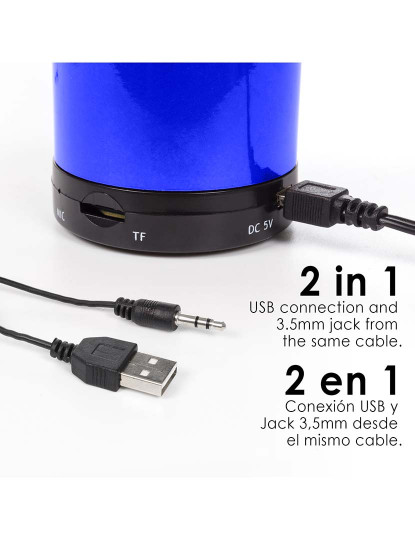 imagem de Caixa de som compacta Martins Bluetooth 3 Azul4